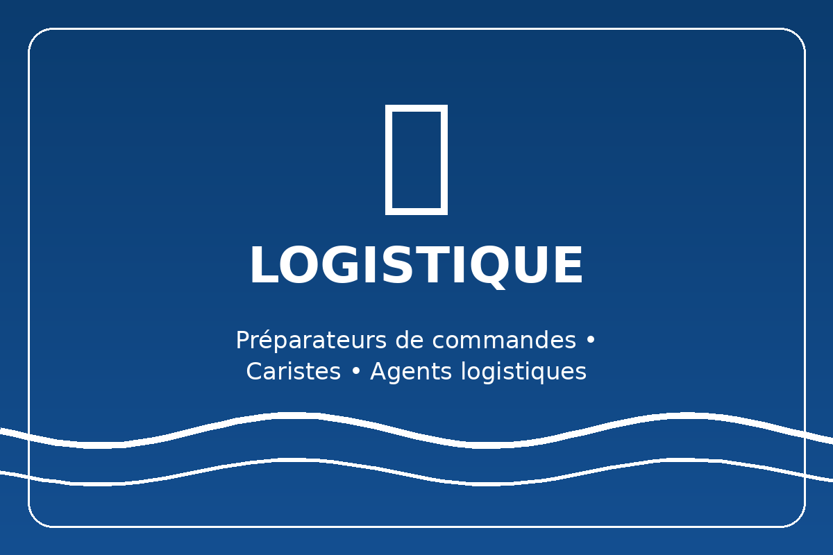 Illustration logistique et intérim