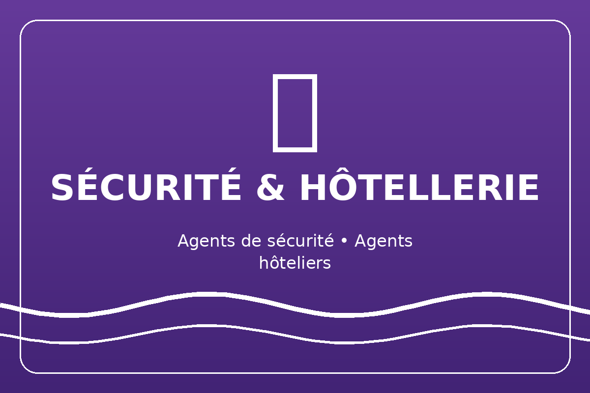 Illustration sécurité et hôtellerie
